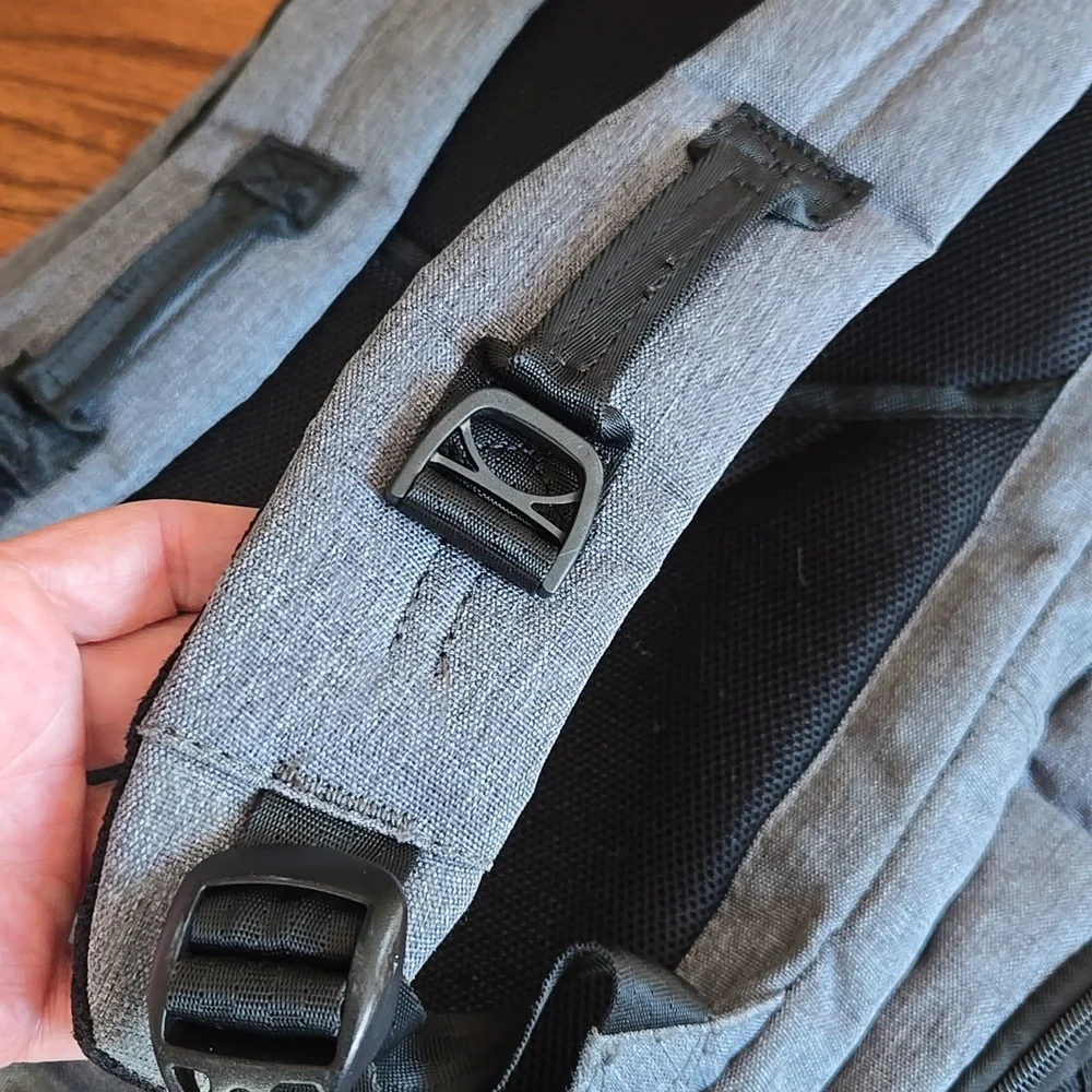 Original Penguin Gray & Black Laptop Shoulder Work School Backpack